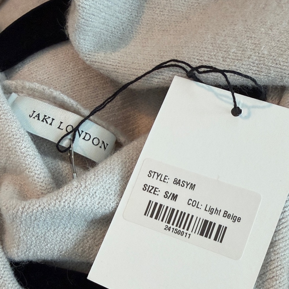 Jaki Cream Asymmetrical Cozy Poncho Sweater - Picture 8 of 11
